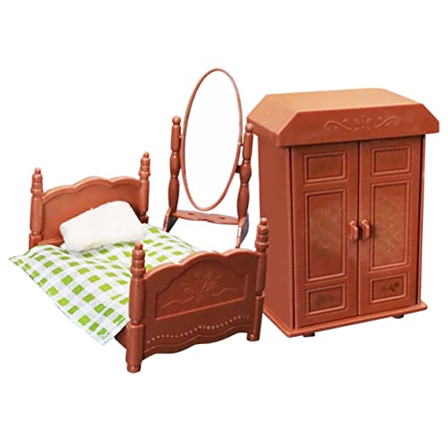 ERINGOGO 3 Stück Mini -Schlafzimmerdekorationen Möbel Miniatur winzig Mini-Puppenhaus- interessante Mini-Hausdekoration Mini- Mini-Puppenhauszubehör Plastik von ERINGOGO