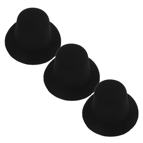 ERINGOGO 3 Stück Miniatur Hut für Puppen Teiliges DIY Kostümzubehör Schwarze Top Hats für Puppen Dekoration für Fotografie und Cosplay ERINGOGO 3 Stück Miniatur Hut für Puppen Teiliges DIY Kostümzubehör Schwarze Top Hats für Puppen Dekoration für Fotografie und Cosplay von ERINGOGO