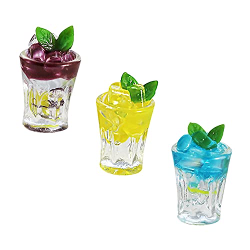 ERINGOGO 3 Stück Miniatur-Simulationsgetränk sammlerstücke puppenhauszubehör Simulation-Getränke mini getränke Flasche Schwimmbad Bier Mini-Saft- Mini-Hausversorgung Harz von ERINGOGO