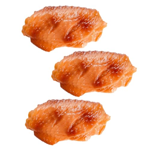 ERINGOGO 3 Stück Simulierte Hühnerflügel Ornamente Künstliche Hühnerflügel Gefälschtes Lebensmittelmodell Hühnerflügelmodell Gefälschtes Fleisch Gefälschte Hühnerflügel Künstliche ERINGOGO 3 Stück Simulierte Hühnerflügel Ornamente Künstliche Hühnerflügel Gefälschtes Lebensmittelmodell Hühnerflügelmodell Gefälschtes Fleisch Gefälschte Hühnerflügel Künstliche von ERINGOGO