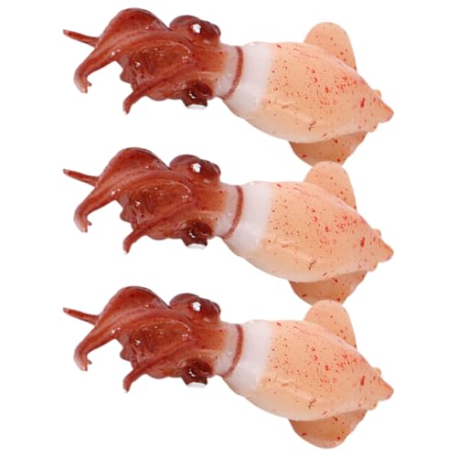 ERINGOGO 3 Stück Simuliertes Tintenfischmodell Tintenfischfigur Tintenfischspielzeug Künstliches Lebensmittel Requisite Tintenfischskulptur Tintenfischfigur Simuliertes Fleisch ERINGOGO 3 Stück Simuliertes Tintenfischmodell Tintenfischfigur Tintenfischspielzeug Künstliches Lebensmittel Requisite Tintenfischskulptur Tintenfischfigur Simuliertes Fleisch von ERINGOGO