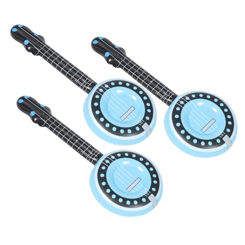 ERINGOGO 3 Stück Teiliges Aufblasbares Musikinstrument Banjo Partyspielzeug Bunte PVC Luftinstrumente Lustiges Strandspielzeug und Foto Accessoire für Geburtstagsfeiern und Festivals ERINGOGO 3 Stück Teiliges Aufblasbares Musikinstrument Banjo Partyspielzeug Bunte PVC Luftinstrumente Lustiges Strandspielzeug und Foto Accessoire für Geburtstagsfeiern und Festivals von ERINGOGO