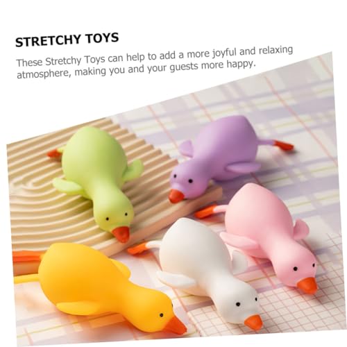ERINGOGO 3 Stück Teiliges Bunter Enten Quetschspielzeug Stressabbau Partyspaß Lustige Elastische Decompression Spielzeuge für Erwachsene Unterhaltung von ERINGOGO