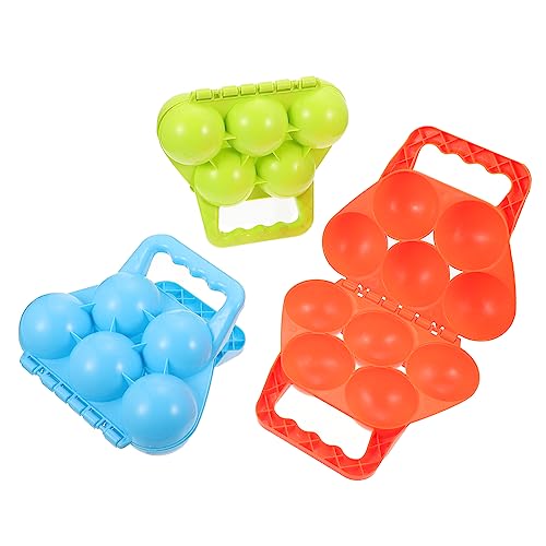 ERINGOGO 3 Stück Teiliges Clip mit Ergonomischem Griff Langlebiger Kunststoff Kinderfreundliches Outdoor Schneespielzeug Handschonend für Winter Schneeballschlachten und Zufällige Farbe von ERINGOGO
