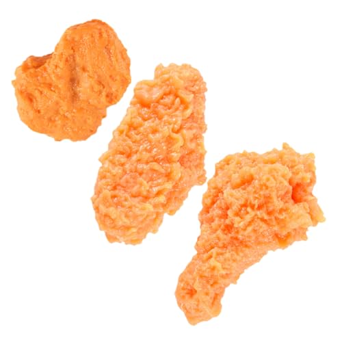 ERINGOGO 3 Stück Teiliges Fake Fried Chicken Modellset Künstliche für Realistische Küchen Dekoration Fotorequisiten und Kreatives für Rollenspiele und Deko Zwecke ERINGOGO 3 Stück Teiliges Fake Fried Chicken Modellset Künstliche für Realistische Küchen Dekoration Fotorequisiten und Kreatives für Rollenspiele und Deko Zwecke von ERINGOGO