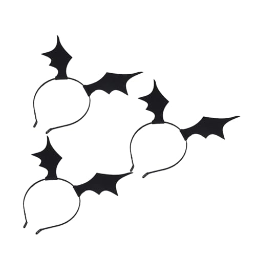 ERINGOGO 3 Stück Teiliges Fledermausflügel Haarreif Halloween Haarband Mädchen Verstellbar Komfortabel Festlicher Kopfschmuck für Kostüm Party von ERINGOGO