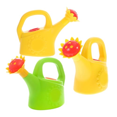 ERINGOGO 3 Stück Teiliges Gießkanne Wasserspielzeug mit Niedlichem Cartoon Design Plastische Spritzkanne für Drinnen und Draußen Pädagogisches Neugier und Motorik bei Jungen und Mädchen von ERINGOGO