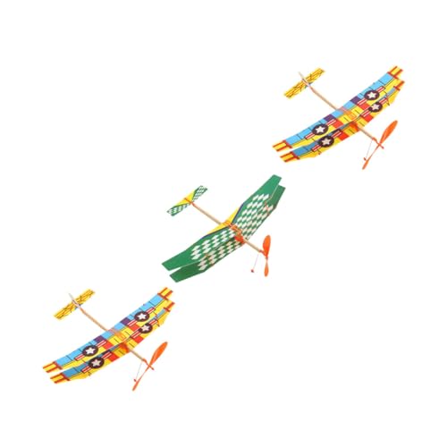 ERINGOGO 3 Stück Teiliges Gummiband antriebsflugzeug aus Schaumstoff Leichte Doppelschicht Segelflugzeuge für Outdoor Eltern Junge Mädchen aktivitäten und Motorischer Entwicklung ERINGOGO 3 Stück Teiliges Gummiband antriebsflugzeug aus Schaumstoff Leichte Doppelschicht Segelflugzeuge für Outdoor Eltern Junge Mädchen aktivitäten und Motorischer Entwicklung von ERINGOGO