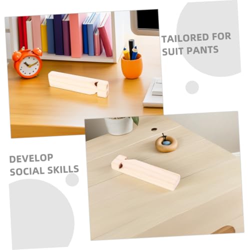 ERINGOGO 3 Stück Teiliges Holz Zugpfeifen DIY zum Bemalen Pädagogisches Orff Musikinstrument für Fördert und Kreativität als und Musikspielzeug von ERINGOGO