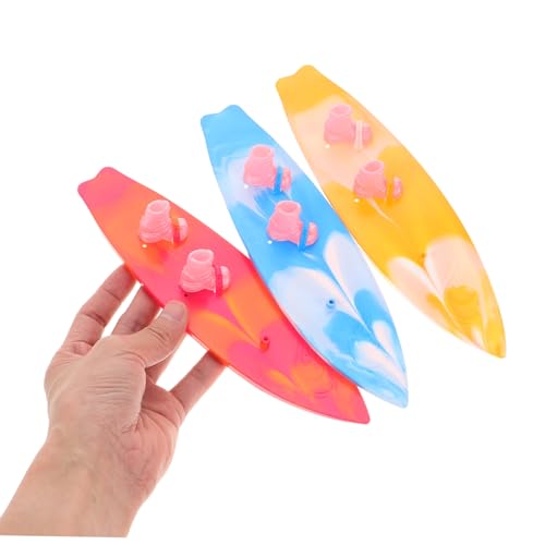 ERINGOGO 3 Stück Teiliges Mini Surfboard mit Kunststoff puppenboots Bunte Dekorationen für Puppen Vielseitige Surfbrett Deko für Sommer Geburtstagsparty und Schwimmbad ERINGOGO 3 Stück Teiliges Mini Surfboard mit Kunststoff puppenboots Bunte Dekorationen für Puppen Vielseitige Surfbrett Deko für Sommer Geburtstagsparty und Schwimmbad von ERINGOGO