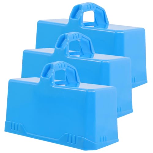 ERINGOGO 3 Stück Teiliges Schneeblock Formset für Kinderfreundlich Leicht Tragbar Sichere Materialien Glatte Oberfläche für Winterspiel im Freien Fördert Familienspaß und Zufällige Farbe von ERINGOGO