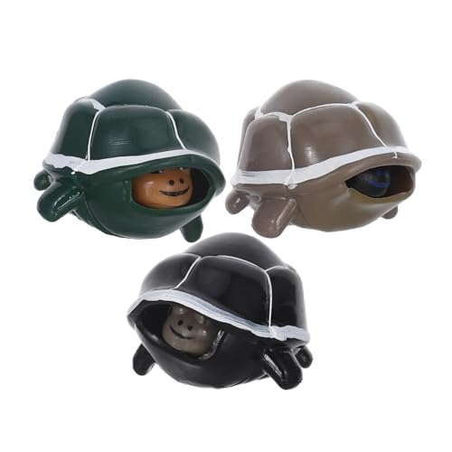 ERINGOGO 3 Stück Teiliges Squeeze Schildkröten Figur Flexibles Stressabbau für Erwachsene Langlebig Vielseitig als Entspannungs Lernspielzeug Geeignet für Partys und Spielspaß von ERINGOGO