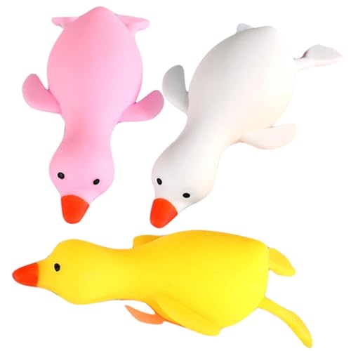 ERINGOGO 3 Stück Teiliges Stressspielzeug Weiche TPR Enten Squeeze Toys Sensorisches Anti Stress für Tragbar und Leicht als Partygeschenk und Dekoration von ERINGOGO