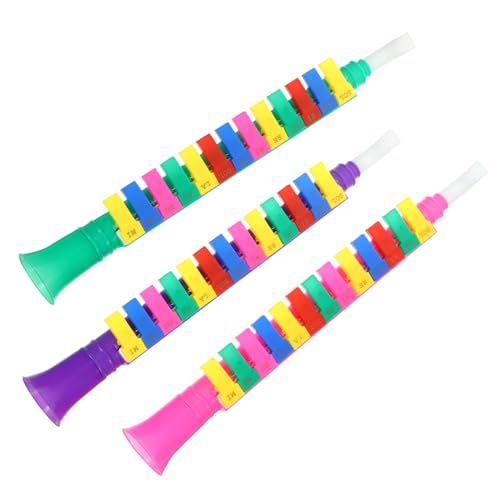 ERINGOGO 3 Stück Teiliges Tasten Kunststoff Musikinstrument Musikspielzeug für Farblich Sortiert Pädagogisch Geschenkidee für Jungen und Mädchen Zufällige Farbe Zufällige Farbe von ERINGOGO