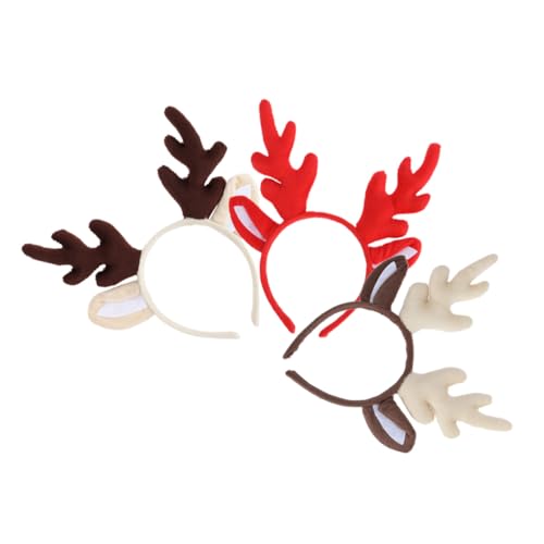 ERINGOGO 3 Stück Teiliges Weihnachts-haarreif Weichen Beigen Kaffeebraunen und Roten Rentierohren und Geweih Leichtes Cosplay-stirnband für Rutschfest für Weihnachtsfeiern und Kostümpartys ERINGOGO 3 Stück Teiliges Weihnachts-haarreif Weichen Beigen Kaffeebraunen und Roten Rentierohren und Geweih Leichtes Cosplay-stirnband für Rutschfest für Weihnachtsfeiern und Kostümpartys von ERINGOGO