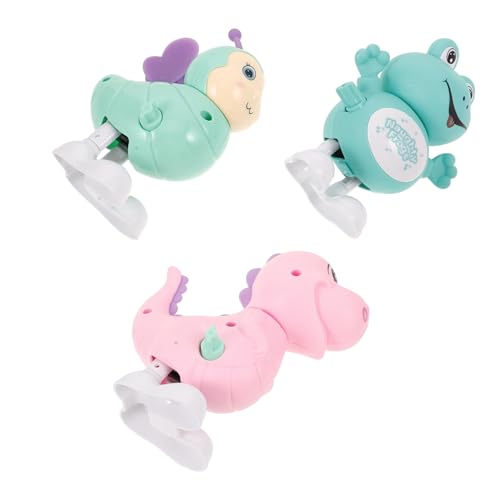 ERINGOGO 3stücke Teiliges Wind-up Tier Spielzeug Bunte Aufziehspielzeuge Für Mädchen Interaktive Tierformen Frosch Biene Dinosaurier Motorischer Fähigkeiten Spielzeug Für Partys Und von ERINGOGO