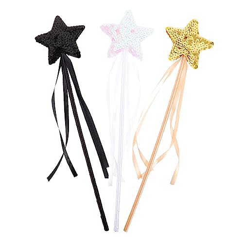 ERINGOGO 3 Stück Zauberstäbe Glitzernde Handheld Stäbe für Magische Kostüm Accessoires für Aufführungen Rollenspiele und Feiern Gold Rosa Schwarz ERINGOGO 3 Stück Zauberstäbe Glitzernde Handheld Stäbe für Magische Kostüm Accessoires für Aufführungen Rollenspiele und Feiern Gold Rosa Schwarz von ERINGOGO