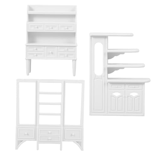 ERINGOGO 3 Stücke DIY Mini Häuser Retro Design für Sandtisch Dekoration für Wohnzimmer von ERINGOGO