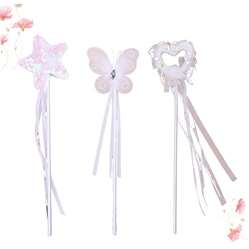 ERINGOGO 3 Stücke Fee Zauberstab Dekorationen Charms Favors Kostüm Zauberstäbe Pentagramm Zauberstab Fee Sticks Weiß Zufällige Farbe ERINGOGO 3 Stücke Fee Zauberstab Dekorationen Charms Favors Kostüm Zauberstäbe Pentagramm Zauberstab Fee Sticks Weiß Zufällige Farbe von ERINGOGO