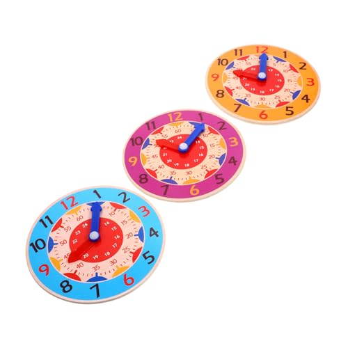 ERINGOGO 3 Stücke Holz Bildung Uhr Spielzeug Uhr Zeit Lehre Uhr Spielzeug Kinder Frühe Pädagogische Uhr ERINGOGO 3 Stücke Holz Bildung Uhr Spielzeug Uhr Zeit Lehre Uhr Spielzeug Kinder Frühe Pädagogische Uhr von ERINGOGO
