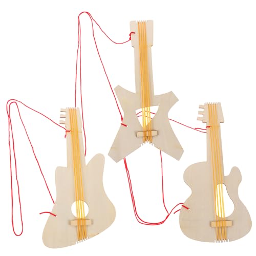 ERINGOGO 3 Stücke Holzgitarre Coole Partygeschenke Für Gitarrenstütze Gitarren-partydekorationen Musikinstrumentenparty Gitarrenmalerei Für DIY Holzmagnete Hölzern ERINGOGO 3 Stücke Holzgitarre Coole Partygeschenke Für Gitarrenstütze Gitarren-partydekorationen Musikinstrumentenparty Gitarrenmalerei Für DIY Holzmagnete Hölzern von ERINGOGO
