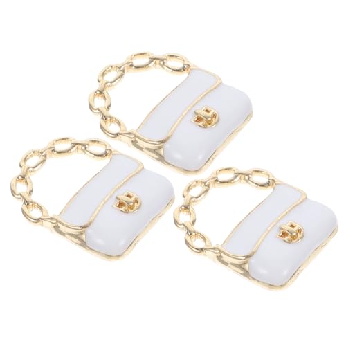 ERINGOGO 3 Stücke Mini Decor Zubehör Weiß Mini Figuren Legierung Pp Tiny Puppe Tasche Puppe von ERINGOGO