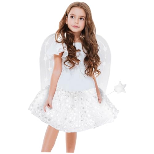 ERINGOGO 3 Teiliges Set Mit Kurzem Rock Und Zauberstab Party Gastgeschenk Cosplay Kostüm Engel Anzieh Engel Kostüm Party Anzieh Party Kostüm Fee Anzieh Fee Cosplay ERINGOGO 3 Teiliges Set Mit Kurzem Rock Und Zauberstab Party Gastgeschenk Cosplay Kostüm Engel Anzieh Engel Kostüm Party Anzieh Party Kostüm Fee Anzieh Fee Cosplay von ERINGOGO