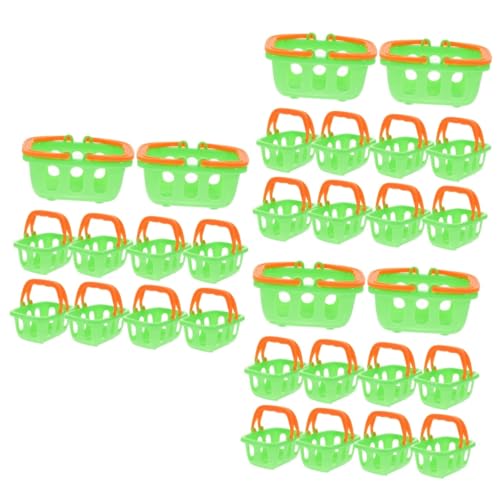 ERINGOGO 30 Mini-Einkaufskorb zubehör kinderküche Kinder küche zubehor Einkaufswagen für Lebensmittel Mini-Spielzeug-Einkaufskorb Haushaltsgegenstände Einkaufswagen für Kinder Lagerung von ERINGOGO