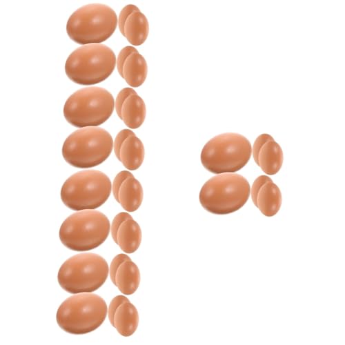 30 STK nachgeahmte Eier Keramik-Bausatz Mini-Eier zum Basteln Spielzeug Modelle Basteleier zum Dekorieren kleines Hühnerei-Modell Riese gefälschtes Essen Heimtextilien schmücken von ERINGOGO