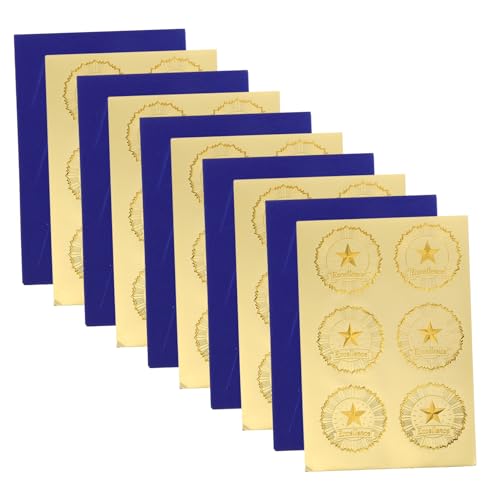 ERINGOGO Aufkleber „Diploma Excellence“ 30 Sets Selbstklebender Geprägter Aufkleber Für Abschlussfeiern Und Firmenauszeichnungen von ERINGOGO