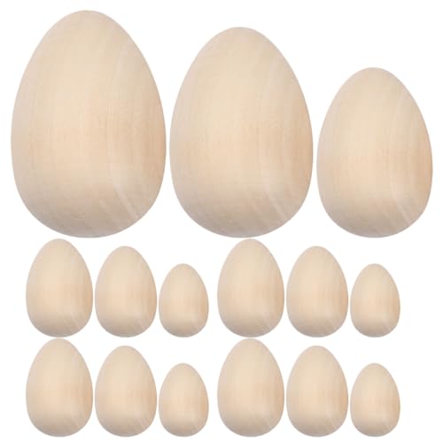 ERINGOGO 30 Stück Holz Eier Malset für Teiliges mit Simulierten Eiern aus Robustem Holz DIY Projekte Bastelaktivitäten und Dekoration für Verschiedene Anlässe ERINGOGO 30 Stück Holz Eier Malset für Teiliges mit Simulierten Eiern aus Robustem Holz DIY Projekte Bastelaktivitäten und Dekoration für Verschiedene Anlässe von ERINGOGO