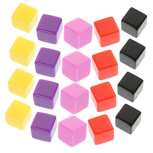 ERINGOGO 30 Stück Leere Würfel Maßgefertigte Würfel Partyzubehör Würfel Würfel Brettspiel Würfel Leere Spielwürfel Material Zum Würfeln Spielwürfel DIY Zubehör Selbstgemachte Würfel Plastik von ERINGOGO