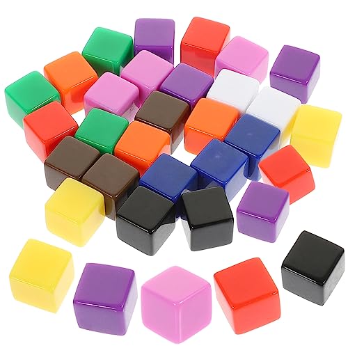 ERINGOGO 30 Stück Leere Würfel Würfel-Modell Würfel Würfel Maßgefertigte Würfel Brettspiel Würfel DIY Zubehör Würfel Liefern Selbstgemachte Würfel Partybevorzugungswürfel Plastik von ERINGOGO