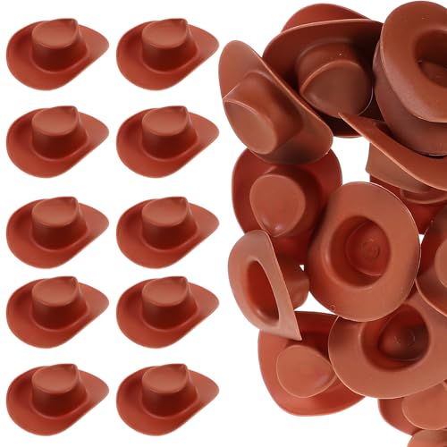 ERINGOGO 30 Stück Mini-Cowboyhut bastelset bastelsets für gieskanne kinderspielzeug tortendeko Einschulung Miniaturhut Puppenhauslieferungen Plastik Brown ERINGOGO 30 Stück Mini-Cowboyhut bastelset bastelsets für gieskanne kinderspielzeug tortendeko Einschulung Miniaturhut Puppenhauslieferungen Plastik Brown von ERINGOGO