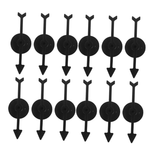 ERINGOGO 30 Stück Rotierendes Brettspielzubehör Kinderbrettspielpfeilteile Kreativ Für Spielpfeile Drehender Ersatz Party Plattenspieler DIY Zubehör Spielzeiger Schwarzer Kunststoff von ERINGOGO