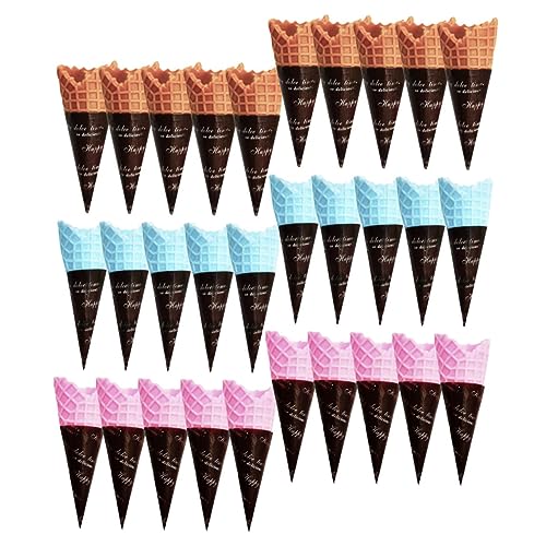 ERINGOGO 30 Stück Simulierter Eiskegel Eiscreme Eistüte Mini gefälschte Eiswaffel simuliertes Eisdekor kleines gefälschtes Cartoon- Simulation Eiswaffel PVC ERINGOGO 30 Stück Simulierter Eiskegel Eiscreme Eistüte Mini gefälschte Eiswaffel simuliertes Eisdekor kleines gefälschtes Cartoon- Simulation Eiswaffel PVC von ERINGOGO