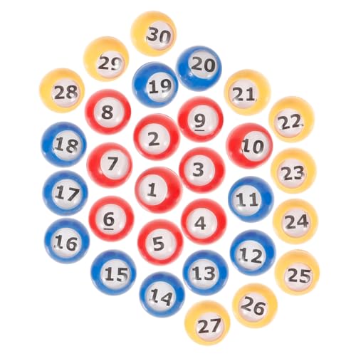 ERINGOGO 30 Stück Teiliges Buntes Bingo spielball Nummerierte Kunststoff lotteriekugeln Leichte Aktivitätsparty bälle Langlebig und Bedruckt für Tombola Ziehungen und Spiele bei ERINGOGO 30 Stück Teiliges Buntes Bingo spielball Nummerierte Kunststoff lotteriekugeln Leichte Aktivitätsparty bälle Langlebig und Bedruckt für Tombola Ziehungen und Spiele bei von ERINGOGO