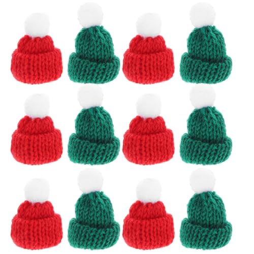 ERINGOGO 30 Stück Teiliges Mini Strick weihnachtsmützen Rote und Grüne Mini Beanie Hats Handgestrickte Flaschen deko für Wein Milchtee Flaschen Niedliche DIY Bastelaccessoires ERINGOGO 30 Stück Teiliges Mini Strick weihnachtsmützen Rote und Grüne Mini Beanie Hats Handgestrickte Flaschen deko für Wein Milchtee Flaschen Niedliche DIY Bastelaccessoires von ERINGOGO