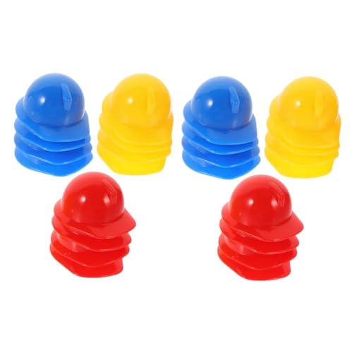 ERINGOGO 30 Stück Teiliges Miniatur Bauarbeiterhelm Kunststoff Mini Sicherheitshelme in Rot Blau Gelb Dekorative Puppenhüte für Party Basteln Realistische Schutzhelme für Puppen und Mini ERINGOGO 30 Stück Teiliges Miniatur Bauarbeiterhelm Kunststoff Mini Sicherheitshelme in Rot Blau Gelb Dekorative Puppenhüte für Party Basteln Realistische Schutzhelme für Puppen und Mini von ERINGOGO
