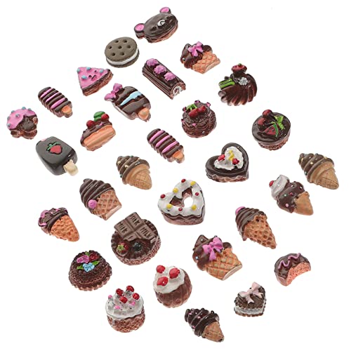 ERINGOGO 30Stücke Künstliches Dessertmodell Satz Realistische Kleiner Desserts für Dekoration Fotorequisiten und Bastelprojekte für Bäckerei und Zuhause von ERINGOGO