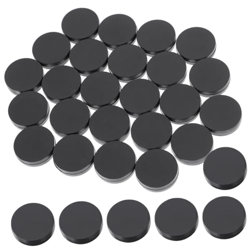ERINGOGO 30 Stück Teiliges Spielsteine Kunststoff Schwarz Weiß Rund Glatt Oberfläche Robust Für Brettspiele Zubehör Lernspielzeug von ERINGOGO