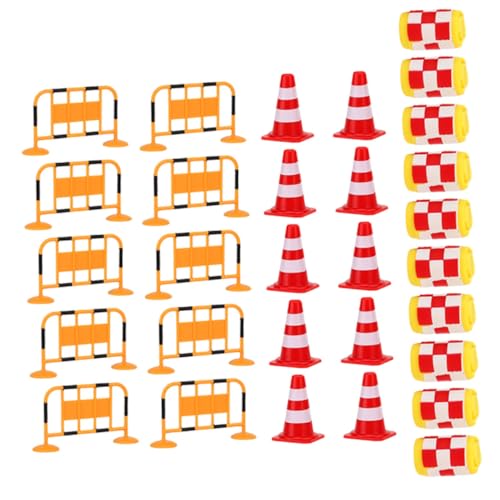 ERINGOGO 30 Stück Teiliges Verkehrszeichen Spielset für Langlebige Realistische Verkehrszeichen aus Sicheren Materialien Leicht und Stabil Fördert Spielerisches Lernen und Soziale von ERINGOGO