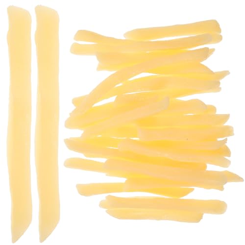 ERINGOGO 30Stücke Künstliche Frites Modell Realistische Simulation Für Dekoration Partys Und Spielküche Lebensnahe Frites Nachbildung von ERINGOGO