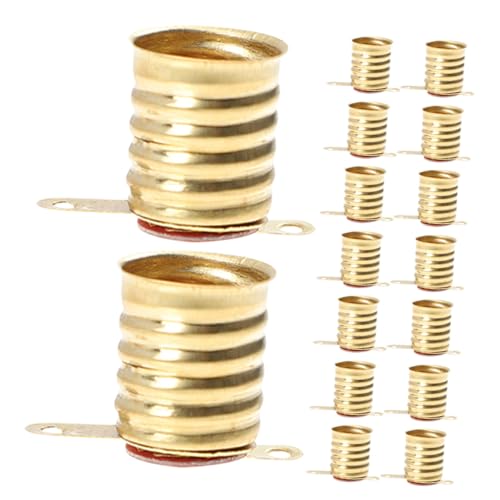 ERINGOGO 30stücke Kurzfuß Led Lampenfassung Aus Kupfer Miniatur Lampenhalter Für Kleine Glühbirnen Für DIY-projekte Und Elektrische Experimente Langlebig Und Stabil von ERINGOGO