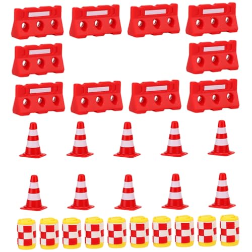 ERINGOGO 30Stücke Mini Verkehrskegel Straßensperren Für Kreative Spiellandschaften Lehrreiche Verkehrssimulation Für Rote Rote Wasserbarrieren ERINGOGO 30Stücke Mini Verkehrskegel Straßensperren Für Kreative Spiellandschaften Lehrreiche Verkehrssimulation Für Rote Rote Wasserbarrieren von ERINGOGO