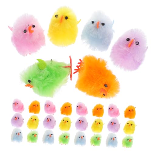 ERINGOGO 32 Stück Osterküken Mini Plüschtiere Dekoration Ornament Stofftier Simulationsküken Hühnerspielzeug Küken Bunt Hochwertiger Umweltfreundlicher ERINGOGO 32 Stück Osterküken Mini Plüschtiere Dekoration Ornament Stofftier Simulationsküken Hühnerspielzeug Küken Bunt Hochwertiger Umweltfreundlicher von ERINGOGO