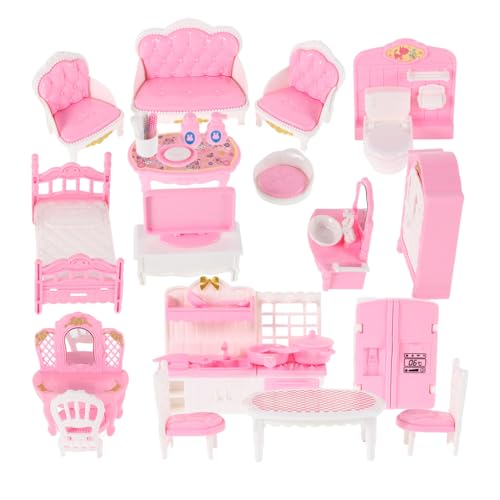 ERINGOGO 32-Teiliges Set Mini-Spielhausspielzeug Nachttisch Brillengestell Stapelbecher für Rollenspiel Set Miniatur-Möbelbett Miniatur-Hausaccessoires ERINGOGO 32-Teiliges Set Mini-Spielhausspielzeug Nachttisch Brillengestell Stapelbecher für Rollenspiel Set Miniatur-Möbelbett Miniatur-Hausaccessoires von ERINGOGO