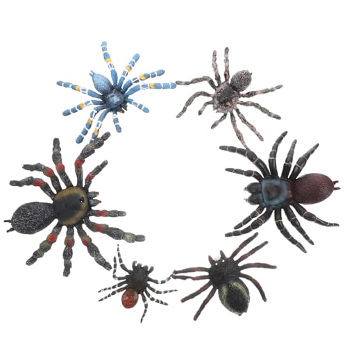 ERINGOGO 35 STK Simulationsspinne Spinnenmodelle Realistisches Spinnenspielzeug Spinnen-streichspielzeug Spinnenschmuck Spinnentierfigur Plastik Ornamente Kind Halloween von ERINGOGO