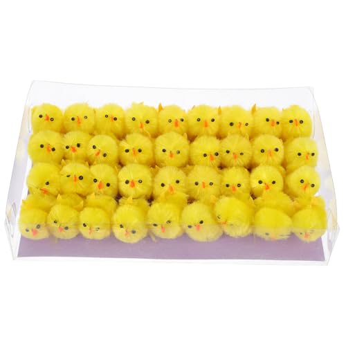 ERINGOGO 36 Stücke Ostern Küken Plüsch Tiere Mini Küken Stofftiere Ostern Dekorationen Spielzeug Party Füllstoffe von ERINGOGO