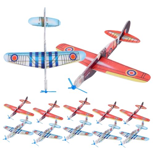 ERINGOGO 36 Stück Schaumstoff Flugzeugmodell Wurfflugzeug Für Jungen Alter Spielzeugflugzeug Kleinkinder Segelflugzeug Lustige Segelflugzeuge DIY Modell Zufällige Farbe von ERINGOGO